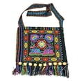 thumbnail image 3 of Bolso de hombro de moda Bolsos de borla multicolores casuales grandes hechos a mano para la playa Azul Hugo bolso de mujer, 3 of 10