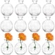 thumbnail image 1 of Set de 12 jarrones pequeños de cristal con forma de bola SOUJOY para decoración del hogar, 1 of 8