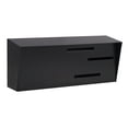 thumbnail image 1 of Mid Century Modern Wall Mounted Mailbox - Vintage Retro Design, Contemporary Black Finish, 1 of 4