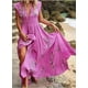 thumbnail image 1 of Generic 2025 New Summer Women's V-neck French Beach Bohemian Print Dress, 1 of 1