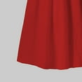 thumbnail image 6 of Girls Dress Long Sleeve Square Neck Dresses Spring Summer Kids Casual Elegant Wedding Party A-Line Skirt Clothes for Girl Red 14-15Years, 6 of 6