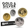 thumbnail image 1 of Magic Makers Gold & Silver Magic Coin Illusion The ULTIMATE Trick for Any Skill Level Magician, 1 of 3