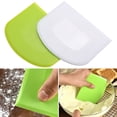 thumbnail image 2 of Farfi Cake Scraper Food Grade Not Sticky Flexible Cake Cream Spatula Dough Cutter Kitchen Gadget Accessories for Pastries (White), 2 of 13