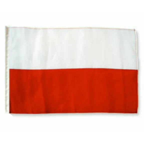 PURELY- 12X18 12"X18" Poland Polish (Plain) Sleeve Flag Boat Car Garden 100D