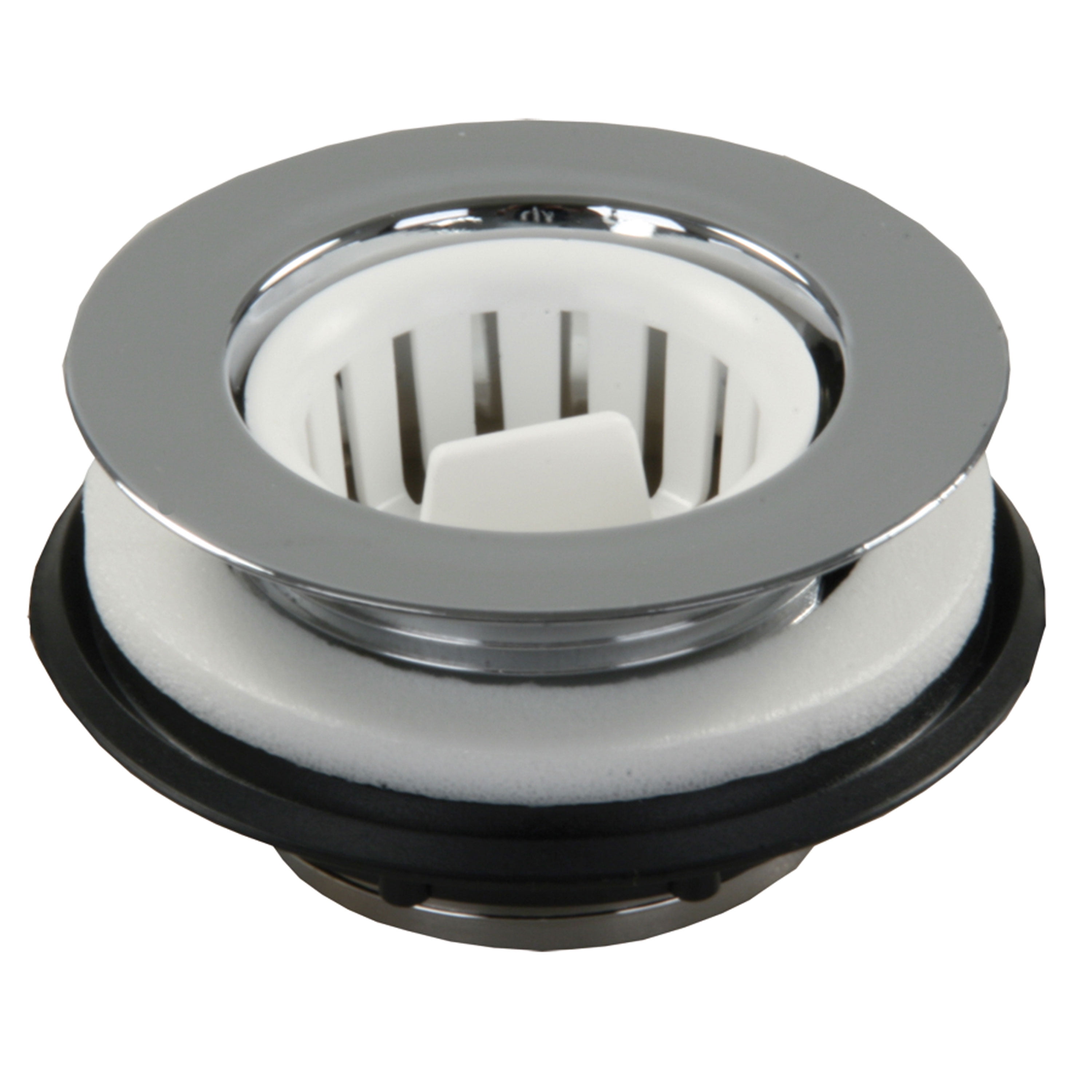 JR Products 95035 Strainer with Threaded Basket Chrome