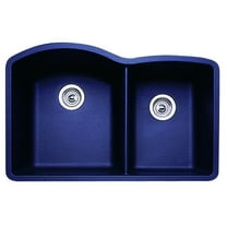 Blanco DIAMOND 1-3/4 Bowl SILGRANIT Sink Anthracite
