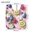 thumbnail image 5 of Yayeee Bath Rug for Bathroom Floor Non Slip Rectangle Fluffy Soft Absorbent Mat, 16"x24", Pink Blueberries, 5 of 7