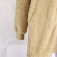 thumbnail image 5 of idosla Womens Fleece Zip Up Jacket with Pockets Oversized Long Sherpa Hoodie Fuzzy Jackets Warm Teddy Coat (Beige, XXL), 5 of 9