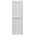 thumbnail image 5 of Ekena Millwork 10 3/4"W x 32"H True Fit PVC, Two Board Framed Board-n-Batten Shutters, White (Per Pair - Hardware Not Included), 5 of 8