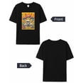 thumbnail image 6 of T Shirts for Women Short Sleeve Cotton Crewneck T-Shirt, Mexican Hip Hop Rainbow Skull Flower Tee Tops Casual Basic T-Shirts, XS-5XL Black L, 6 of 7