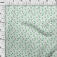 thumbnail image 2 of oneOone Rayon Green Fabric Florals Craft Projects Decor Fabric Printed By The Yard 56 Inch Wide, 2 of 6
