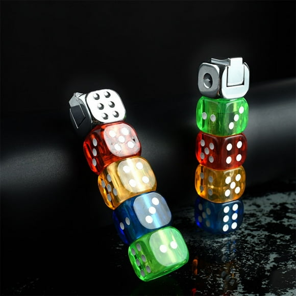 Aqestyerly House Essentials Dice Shape Lighter,Butane Lighter,torch Lighter,Windproof Butane torch Lighter,for Candle Kitchen Bbq Bbq Camping Jewelry Welding,Gifts Apartment Home Essentials Clearance