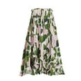 thumbnail image 4 of IBTOM CASTLE Women's One Piece Swimsuit with Beach Cover up Wrap Skirt Sarong Retro Floral Print Bikini Set Two Piece Bathing Suit S Green + Pink Floral, 4 of 5