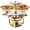 Gold for 6QT, variant on Chafing Dishes for Buffet 4 Pack, 6QT Round Chafing Dish Buffet Set 304 Stainless Steel  Warmers for Parties Buffet Catering Events, Buffet Servers and Warmers, Chafers Servers Sets,  &