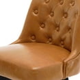 thumbnail image 7 of MINCETA Counter Stool,26" 360 Free Swivel Upholstered Bar Stool with Back-PU in Brown, 7 of 7
