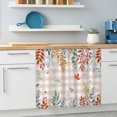 thumbnail image 5 of Colorful Leaves Fall Oven Skirt Curtain for Kitchen Decor 28"x35", Autumn Botanical Brown Checked Self Adhesive Stove Curtains Skirt Cabinet Curtains for Bathroom Laundry Room, 5 of 8