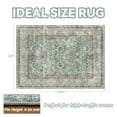 thumbnail image 6 of SIXHOME Rugs for Living Room Washable 8x10 Area Rugs Oriental Carpet Traditional Bedroom Dining Room Throw Rug Non Slip Vintage Foldable Distressed Print Neutral Indoor Rug Green, 6 of 8