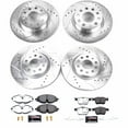 thumbnail image 3 of PowerStop Front and Rear Z26 Street Warrior Carbon-Fiber Ceramic Brake Pad and Drilled and Slotted Rotor Kit Fits: AUDI VOLKSWAGEN Select Models K7502-26, 3 of 9