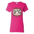 thumbnail image 1 of Baseball Mom Jaguar Print Sports Womens Graphic T-Shirt, Fuschia, 3X-Large, 1 of 5