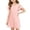 01_Pink, variant on QUOTAY Girls Solid Color Round Neck Short Sleeve Casual Comfortable Pocket Dress for Kids Age 3-12 Girl Dresses 01_Black,110