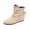 Beige, variant on Flat Ankle Boots for Women Metal Eyelet Adjustable Rear Drawstring Slip On Short Casual Boots Ruched Suede Back Bow Tie Non Slip Minimalist Daily Walking Ankle Boots for Ladies Beige 37