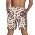 thumbnail image 3 of Kdxio Rabbit And Egg Print Men's Swim Trunks with Compression Liner 7 Inch Inseam Quick Dry Swim Shorts, 3 of 7