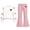 Beige, variant on Fjofpr Girls Clothes Sets Size 7-8 Girls Knot Side Sweatshirt Crewneck Long Sleeve Top Girl's Heart Shaped Printed Top Flare Pants Two-Piece Set Kids Big Girls, Drop Shoulder, School 5-15 Years