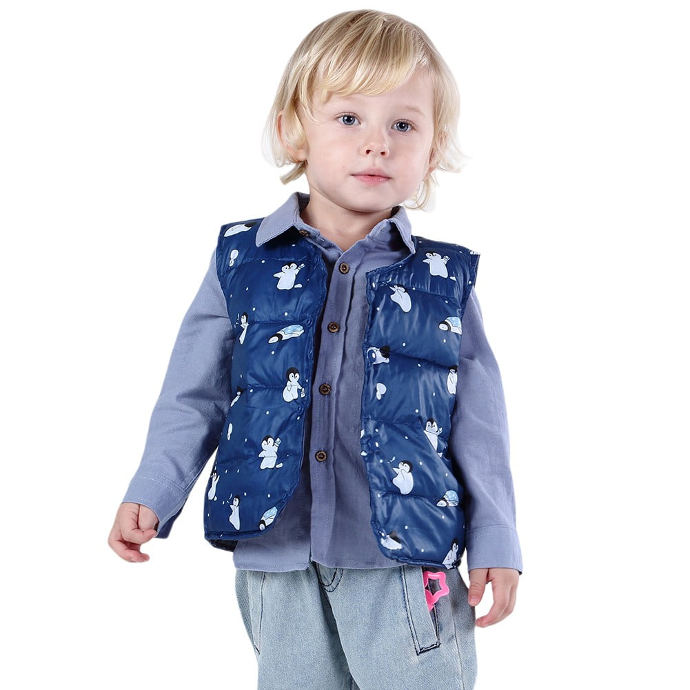 06T Baby Boy Girl Toddler Little Kid Vest Light Puffer Jacket Vest