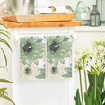 thumbnail image 4 of Green Floral Boho Kitchen Towels Dish Towels, 18x26 Inch Seasonal Spring Summer Decoration Hand Towels Set of 2, 4 of 6
