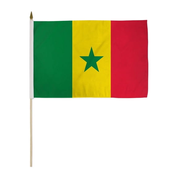 Senegal 12x18in Stick Flag