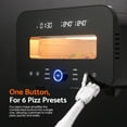 thumbnail image 5 of Advwin Electric Indoor Pizza Oven Countertop, 6 Presets, Heats 840℉, Digital Temperature Control, Black, 5 of 7