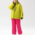 thumbnail image 3 of Owordtank Girls Boys 2 Piece Snowsuit Warm Insulated Ski Jacket & Snow Pants Set for 4-16 Years, 3 of 6