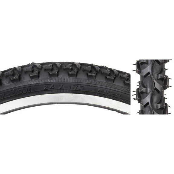 SUNLITE MTB Alpha Bite TIRE SUNLT 24x1.75 BK/BK ALPHABITE K831 WIRE