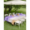 thumbnail image 3 of Outdoor Tablecloth with Umbrella Hole & Zipper, Purple Beach Coastal Rectangle Tablecloth 52x70 Inch, Summer Nautical Seaside Ocean Ombre Patio Table Cover Waterproof Table Cloth for Picnic/Party, 3 of 7