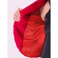 thumbnail image 6 of INSPIRE CHIC Women's Faux Fur Bolero Long Sleeve Open Front Cropped Jacket Red XL, 6 of 7
