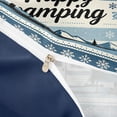 thumbnail image 4 of Catabedysis Winter Camping Twin Duvet Cover,Camper Print Twin Bedding For Boys,Blue White,Navy Blue Reversible,2-Piece,1 Duvet Cover and 1 Pillowcase, 4 of 6