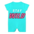 thumbnail image 2 of Ben Azelart Stay Wild Ben Azelart Stay Wild Baby Boy Girl Short Sleeve Rompers Bodysuit One Piece Jumpsuit Summer Outfit, 2 of 8