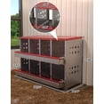 thumbnail image 2 of EuKer 8-Compartment Chicken Nesting Box, Roll Away Chicken Laying Boxes with 8 Training Eggs for Hens, Coops, Red, 2 of 7
