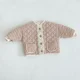 thumbnail image 2 of Chaqueta de algodón con rombos para niños y niñas, abrigo de rayas coreanas de Boutique, ropa de otoño, 0-4 años, 2 of 4