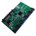 thumbnail image 1 of SATA Expansion Card 1 to 5 Port SATA3.0 Controller Card Motherboard SATA Port Multiplier Riser Card HUB Adapter, 1 of 6