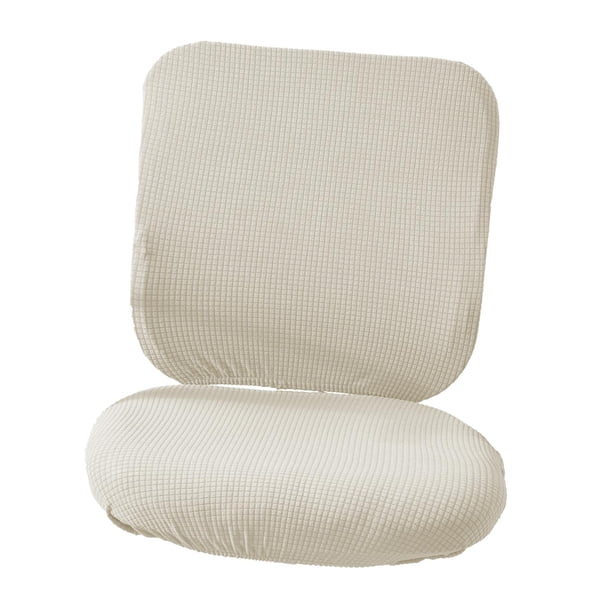 Funda universal para silla de ordenador, funda protectora para cojines, funda para silla giratoria blanco