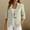 Gray women casual blazer a1, variant on Women Casual Work Blazer Collared 3/4 Sleeve Button Down Jacket Loose Fit Office Business Basic Solid Tops for Spring Summer Daily Commute Layering, Gray 2XL