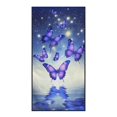 thumbnail image 2 of XYZCANDO Car Seat Towel Cover Purple Butterfly Pattern Automotive Seat Towel Protector for Camping Beach Gym, Washable Sweatproof Towel Car Seat Cover, 2 of 11