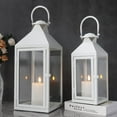 thumbnail image 3 of Set of 2  Decorative Metal Lanterns | Vintage Style Hanging Lanterns for Indoor/Outdoor Events | Perfect for Parties & Weddings, 3 of 6