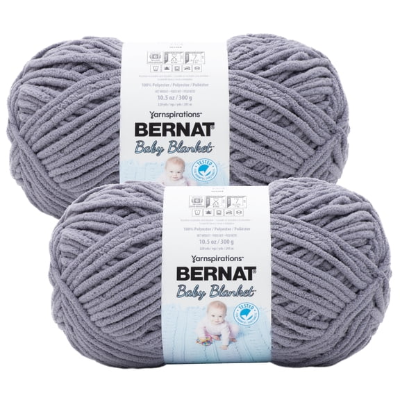 (Pack of 2) Bernat Baby Blanket Big Ball Yarn-Mountain Mist