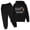 Black, variant on New Hooded Football Letter Printed Hoodie Pants Children'S Casual Two Piece Fashion Trend American Football Fans Sports Gift Boys Outfits&Set Yellow 110/4 Y—5 Y
