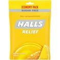 thumbnail image 4 of HALLS Relief Honey Lemon Sugar Free Cough Drops, Economy Pack, 70 Drops, 4 of 13