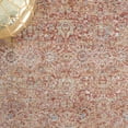 thumbnail image 6 of SAFAVIEH Valencia Maria Oriental Polyester Area Rug, Rust/Teal, 6'4" x 6'4" Round, 6 of 8