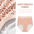 thumbnail image 4 of Women’s 5‑Pack High Waisted Briefs, Printed Full Coverage Stretch Breathable Everyday Comfort, 4 of 7