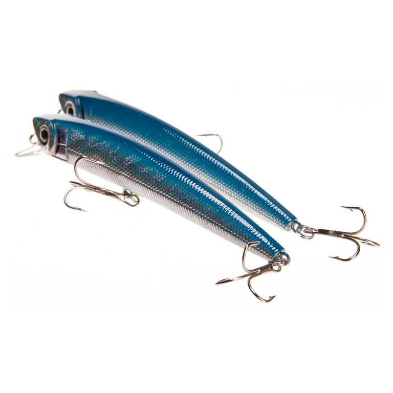 Ozark Trail Saltwater Inshore Minnow Fishing Lures, 2-Pack Ozark Trail Saltwater Inshore Minnow Fishing Lures, 2-Pack